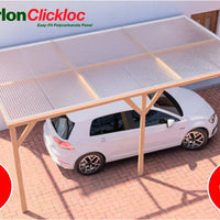 'Clickloc' Interlocking 16mm Polycarbonate Roof Panels