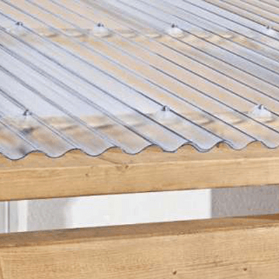 SUNTUF Clear Corrugated Polycarbonate Sheet