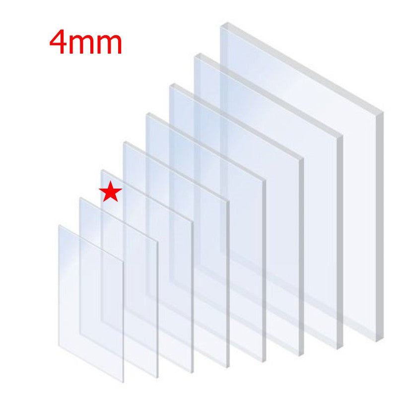 Solid Poly 4mm Clear Solid Polycarbonate sheet (Metric Sizes ...