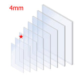 4mm Clear Solid Polycarbonate sheet (Metric Sizes)