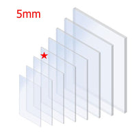 5mm Clear Solid Polycarbonate sheet (Metric Sizes)