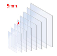 5mm Clear Solid Polycarbonate sheet (Metric Sizes)