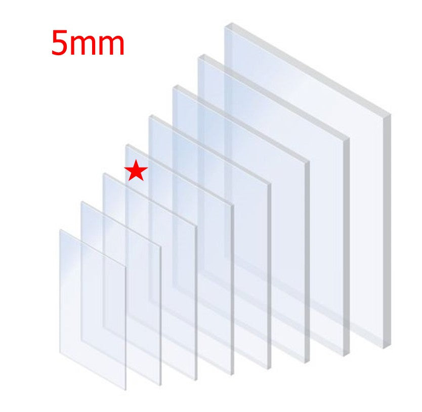 5mm Solid Clear Palsun Polycarbonate - 19 panels cut as per indicated schedule