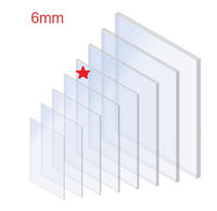 6mm Clear Solid Polycarbonate sheet (Metric Sizes)