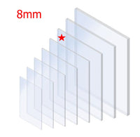 8mm Clear Solid Polycarbonate sheet (Metric Sizes)