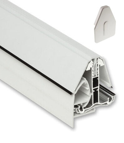 Self Supporting Roof Edge Bar – 2000mm to 4000mm (White & Brown)