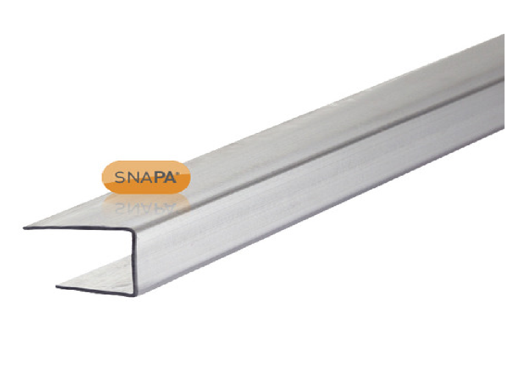 10mm clear polycarbonate 'C' section - 2100mm
